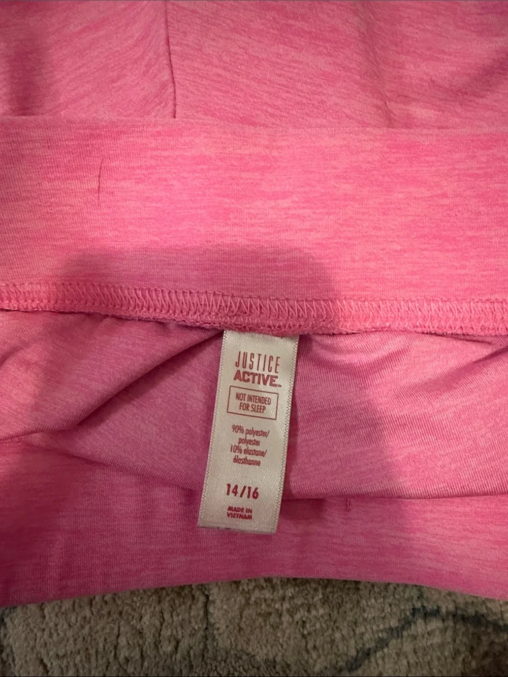 Girls Pink Justice shorts